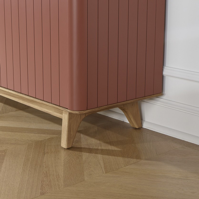 JOËL - Esszimmerbuffet, moderner Stil, aus Eiche, 160 cm Grau