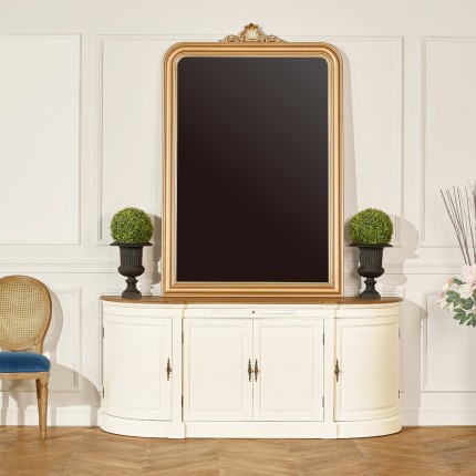 JOSEPHINE - Aparador de comedor romántico, 4 puertas