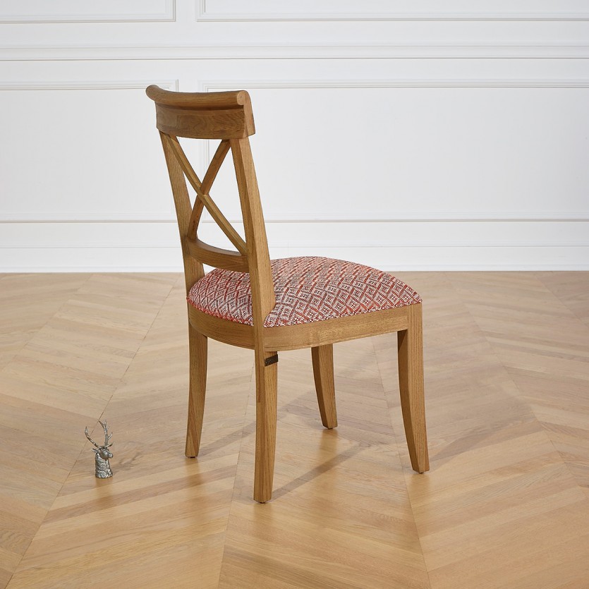 PORT ROYAL - Esszimmerstühle im Shabby-Chic-Stil aus Eiche, 2er-Set