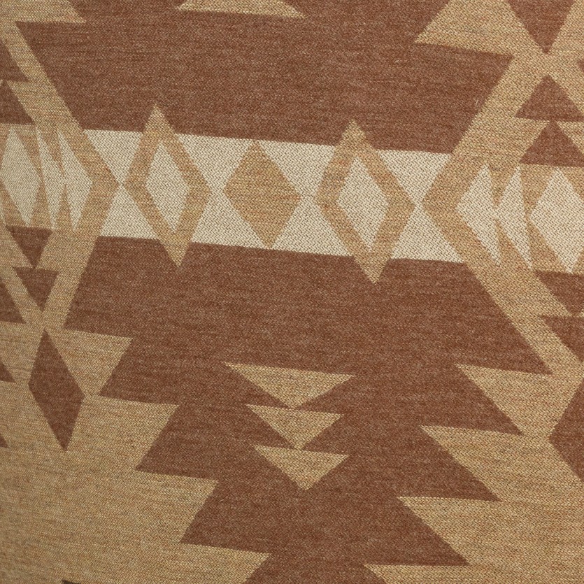 Poltrona bergère VICTOR COMANCHE - Stile contemporaneo, lana stampata e lino naturale, legno massello, 1 posto