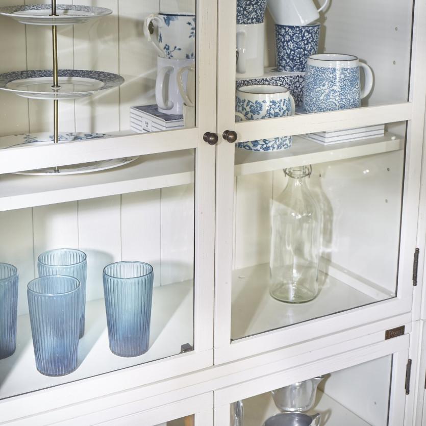 HELIO – Modularer weißer Massivholzschrank, 2 Türen, FSC®-zertifiziertes Holz