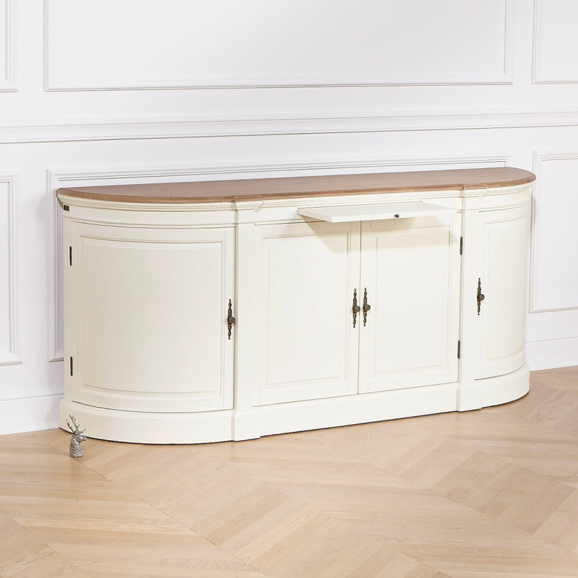 JOSEPHINE - Buffet de salle à manger romantique, 4 portes, bois certifié FSC®
