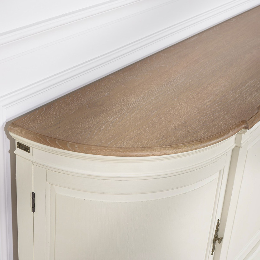 JOSEPHINE - Buffet de salle à manger romantique, 4 portes, bois certifié FSC®