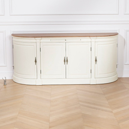 JOSEPHINE - Buffet de salle à manger romantique, 4 portes, bois certifié FSC®