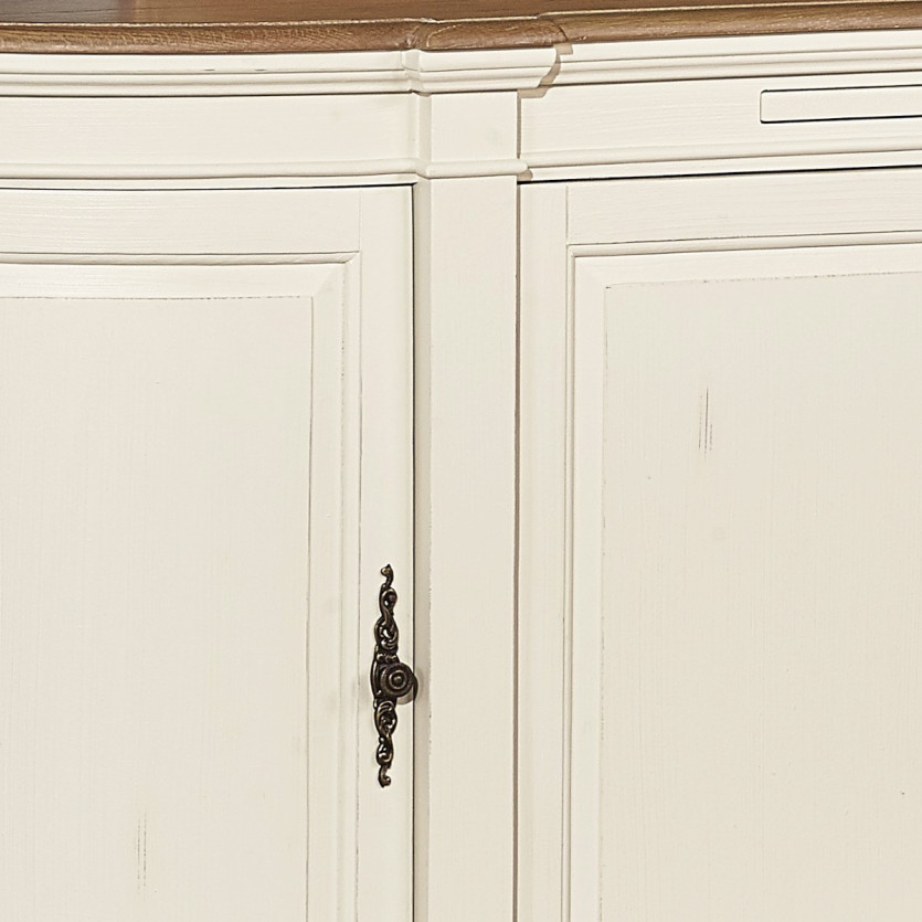 JOSEPHINE - Buffet da sala da pranzo romantico, 4 ante, legno certificato FSC®