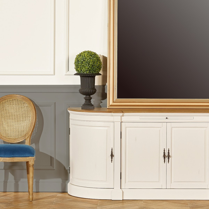 JOSEPHINE - Buffet de salle à manger romantique, 4 portes, bois certifié FSC®