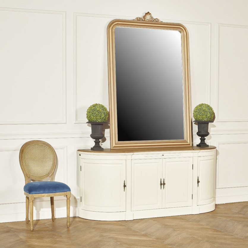 JOSEPHINE - Buffet da sala da pranzo romantico, 4 ante, legno certificato FSC®