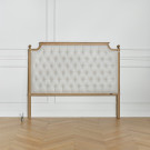 VENICE - Tête de lit capitonnée style shabby chic, tissu anti-feu ,150 cm
