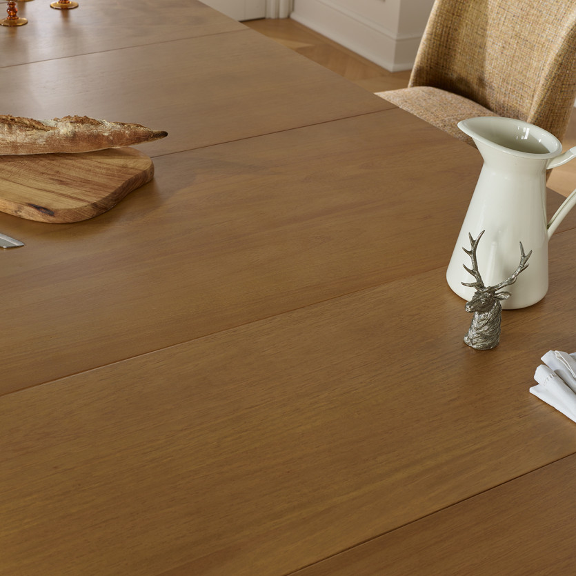 NATHALIE - Mesa de comedor extensible estilo nórdico de madera, para 6/8 personas