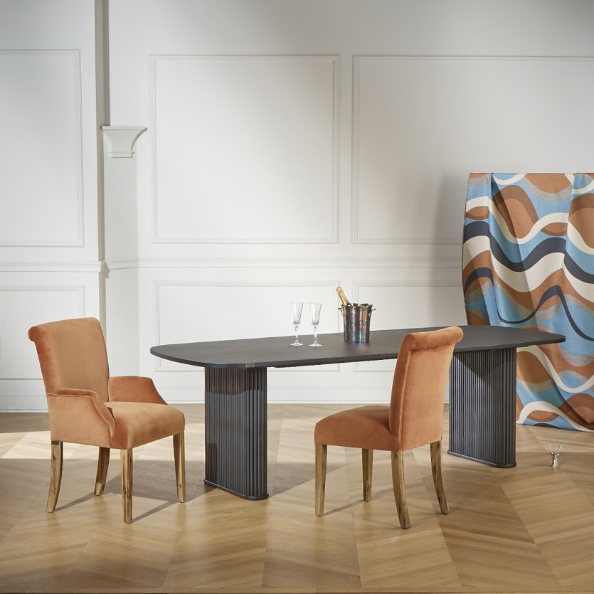 Table à manger ARTHUR - Style contemporain en chêne, 10 couverts, bois certifié FSC®