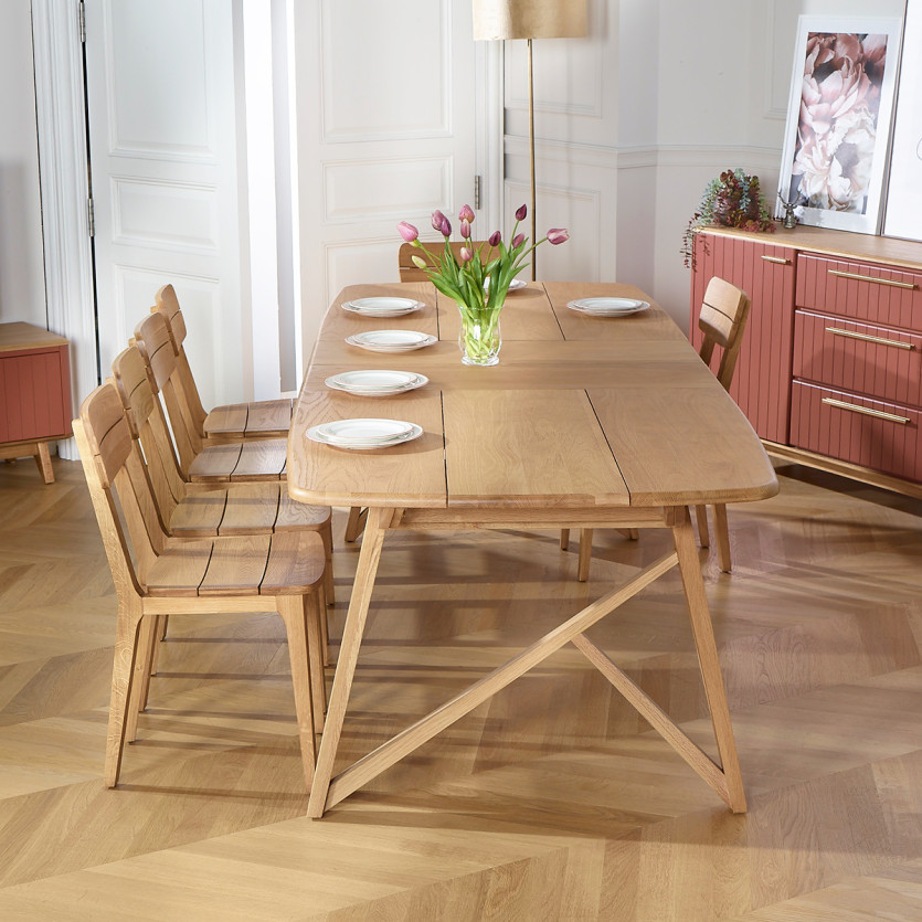 LUCIENNE - Sedie stile moderno in legno massello, set di 2