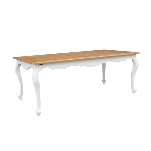 LOURDES - Oak dining table, 10 seats