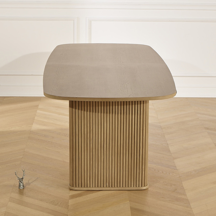 Table à manger ARTHUR - Style contemporain en chêne, 10 couverts, bois certifié FSC®