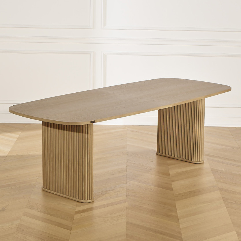 Table à manger ARTHUR - Style contemporain en chêne, 10 couverts, bois certifié FSC®