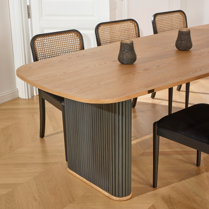 JOËL - Table à manger contemporaine en chêne, 6 à 8 personnes, bois certifié FSC®