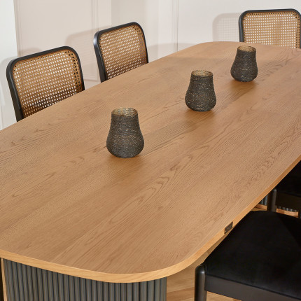 JOËL - Table à manger contemporaine en chêne, 6 à 8 personnes, bois certifié FSC®