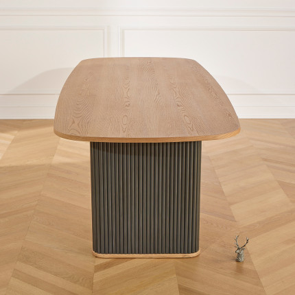 JOËL - Table à manger contemporaine en chêne, 6 à 8 personnes, bois certifié FSC®
