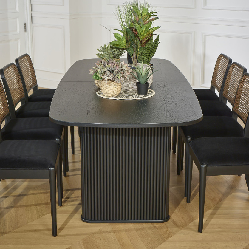 Table à manger ARTHUR - Style contemporain en chêne, 10 couverts, bois certifié FSC®