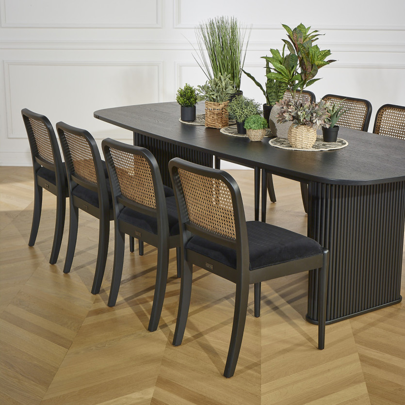 Table à manger ARTHUR - Style contemporain en chêne, 10 couverts, bois certifié FSC®