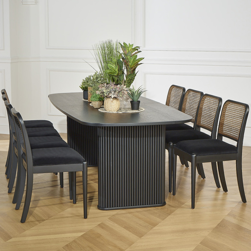 Table à manger ARTHUR - Style contemporain en chêne, 10 couverts, bois certifié FSC®