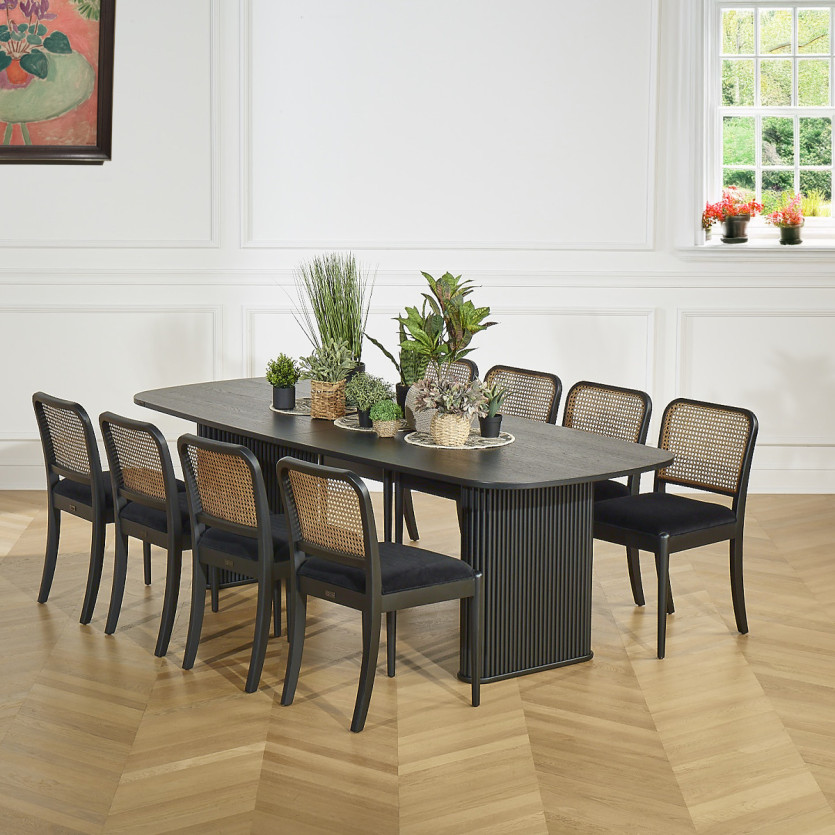 Table à manger ARTHUR - Style contemporain en chêne, 10 couverts, bois certifié FSC®