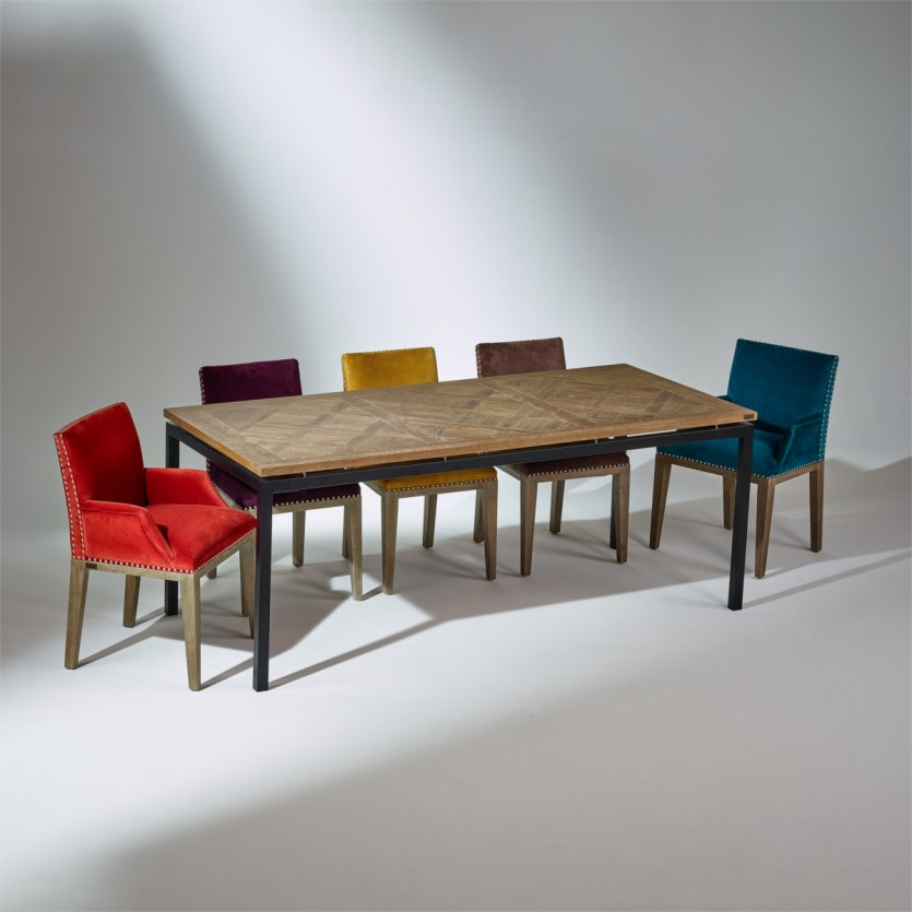 Fauteuil de table Kenza Brique