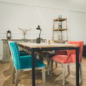 Fauteuil de table Kenza Velours