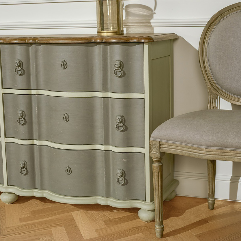 GOODMOON - Commode en bois style shabby chic, 6 tiroirs, bois certifié FSC®