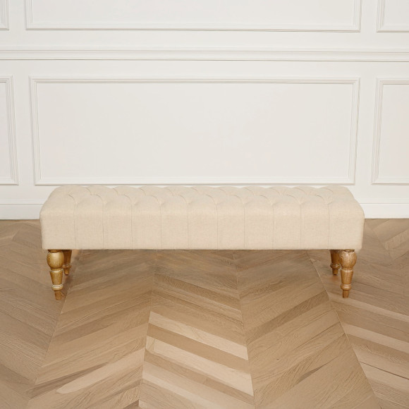 Banc de lit capitonné,150 cm,  JANE
