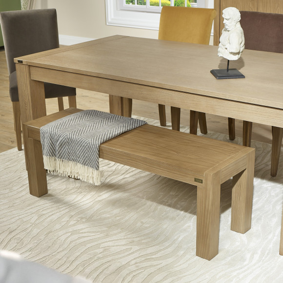Panca interna MEGEVE – Stile contemporaneo, 130 cm, legno certificato FSC®