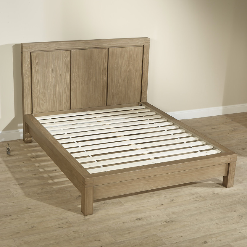 Letto design MEGÈVE – Stile moderno in legno massiccio, 160 x 200, legno certificato FSC®