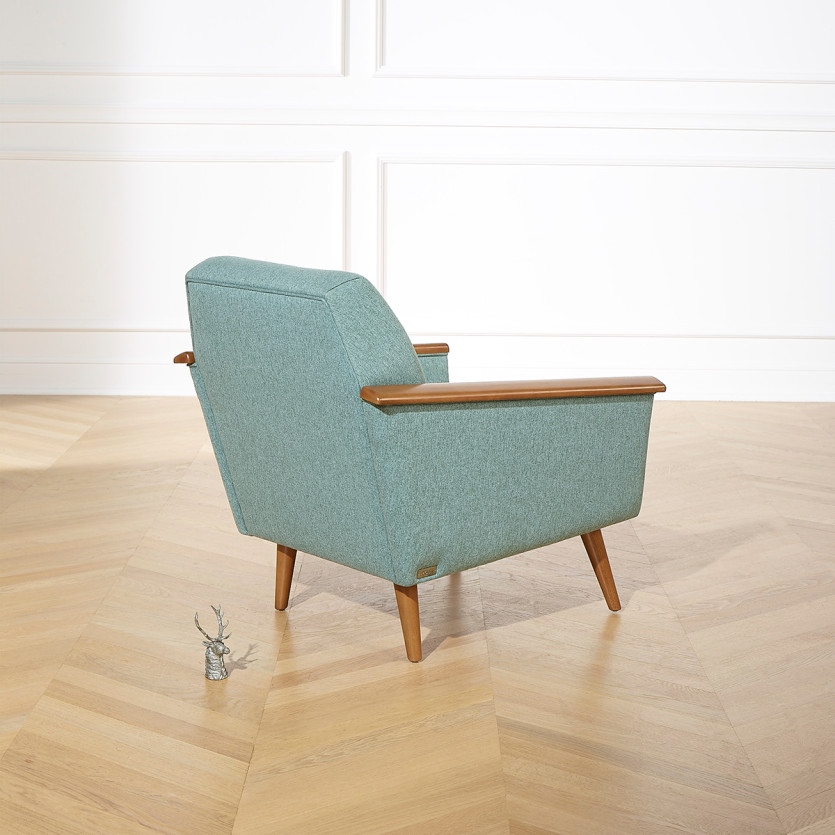SANDER Armchair - Nordic style in solid wood, FSC® certified wood, 1 seat