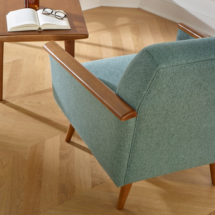 SANDER Armchair - Nordic style in solid wood, FSC® certified wood, 1 seat