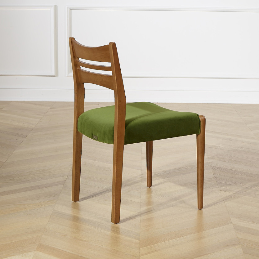 LIAM - Sedie da sala da pranzo in stile scandinavo in legno massello, set di 2, legno certificato FSC®