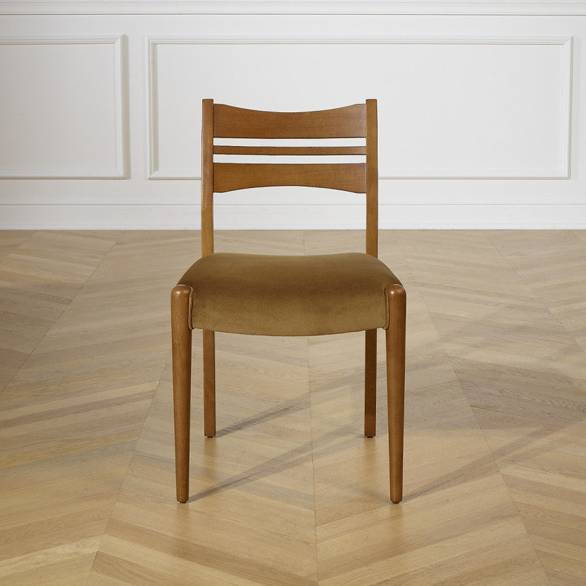 LIAM – Lot de 2 chaises salle à manger style scandinave en bois massif, bois certifié FSC®