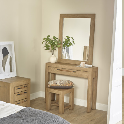 MEGÈVE – Large contemporary style solid wood mirror, FSC® certified wood