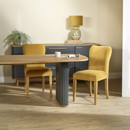 JOËL - Table à manger contemporaine en chêne, 6 à 8 personnes, bois certifié FSC®