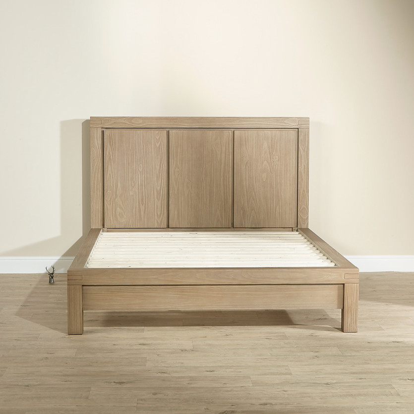 Letto design MEGÈVE – Stile moderno in legno massiccio, 160 x 200, legno certificato FSC®
