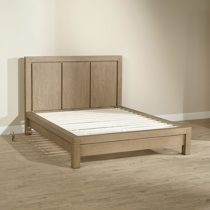 Lit design MEGÈVE – Style moderne en bois massif, 160 x 200, bois certifié FSC®