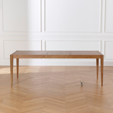 MONTANA - Table à manger extensible style moderne en chêne, 10 convives