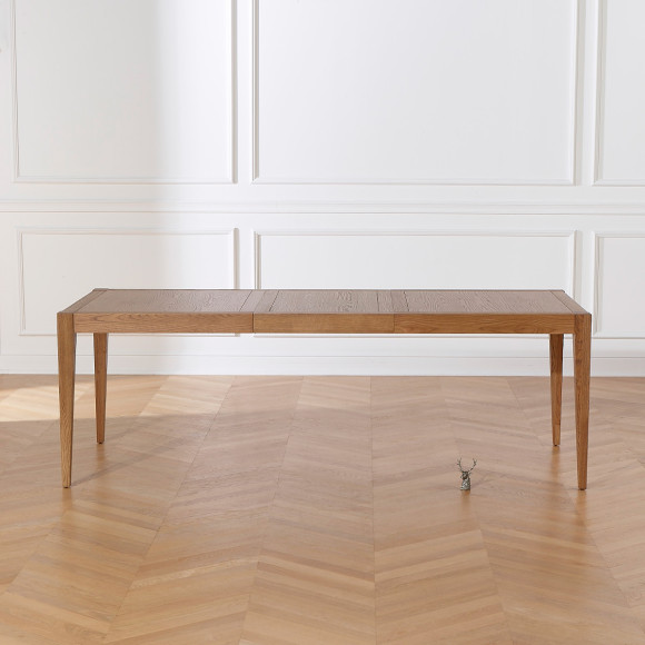 MONTANA - Table à manger extensible style moderne en chêne, 10 convives