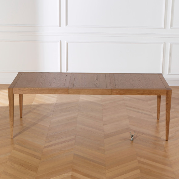 MONTANA - Table à manger extensible style moderne en chêne, 10 convives