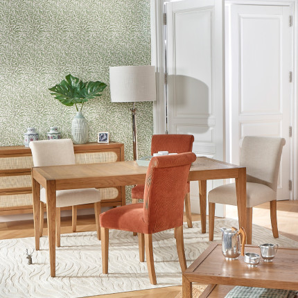 MONTANA - Table à manger extensible style moderne en chêne, 10 convives