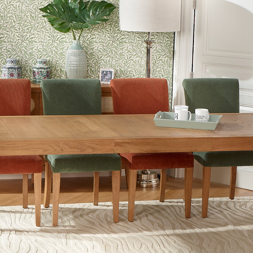 ALBA – Modern chairs in solid rubberwood and velvet, FSC® certified wood