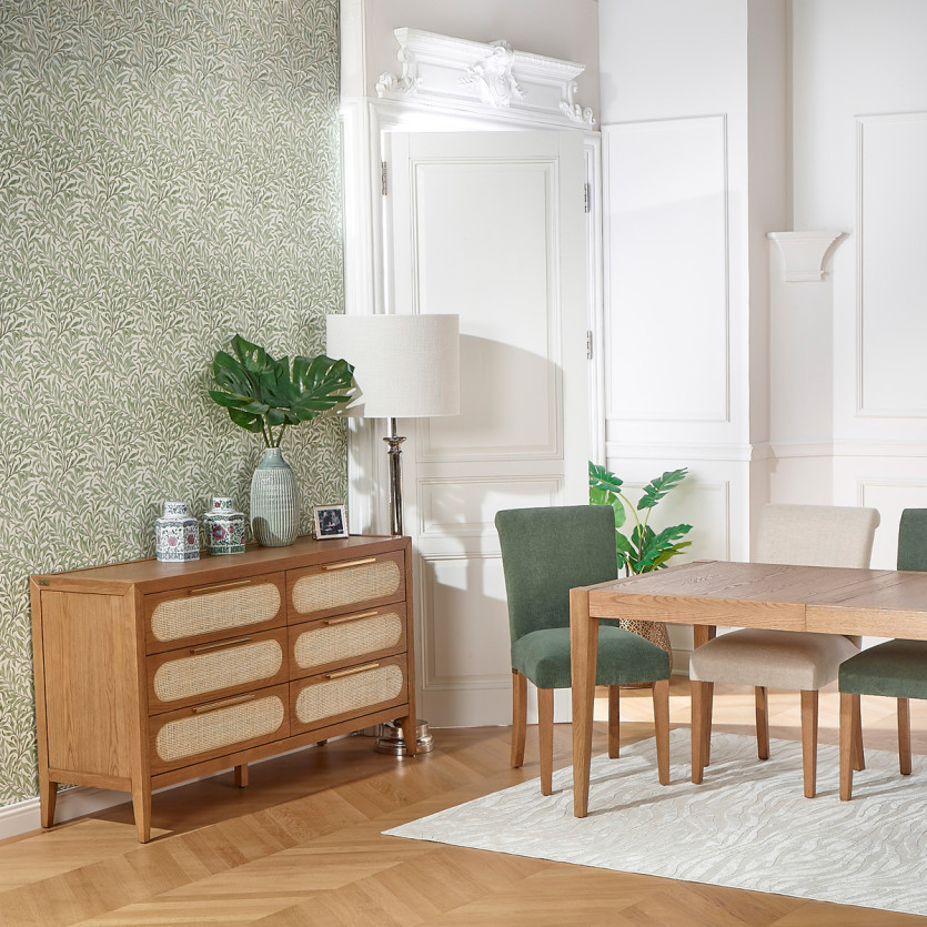 ALBA – Modern chairs in solid rubberwood and velvet, FSC® certified wood