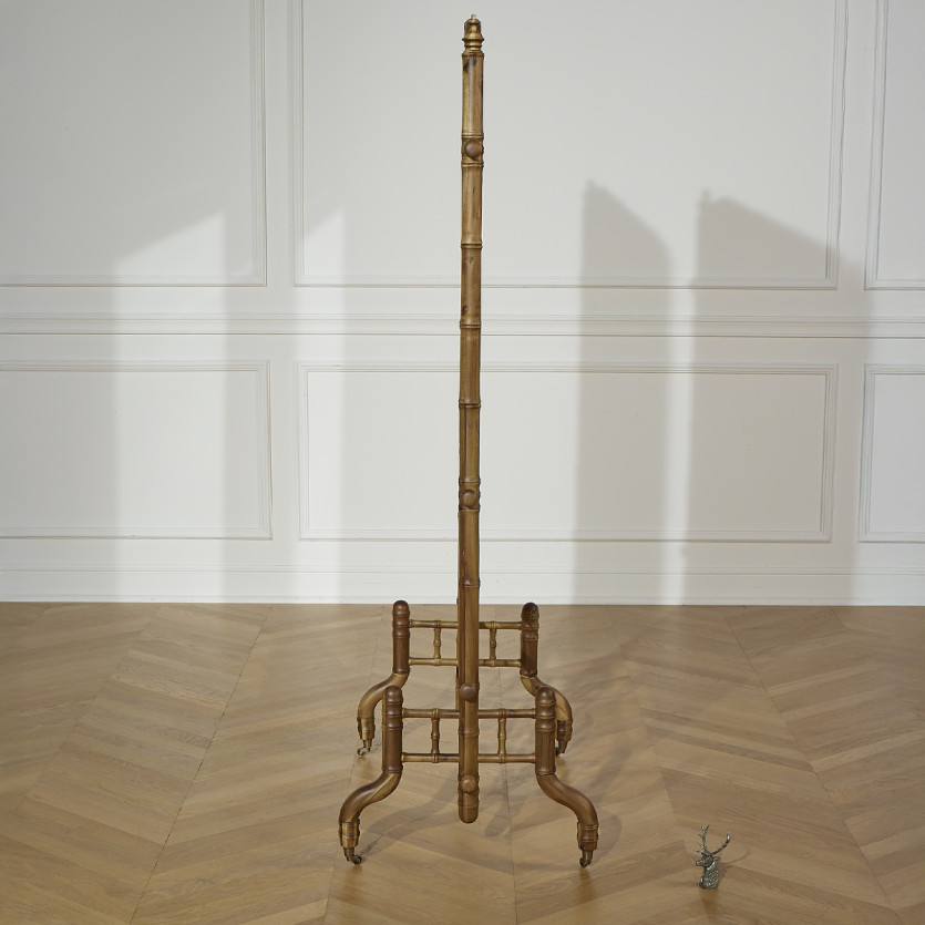 Specchio su piedi CENERENTOLA – Stile shabby chic in legno effetto bambù