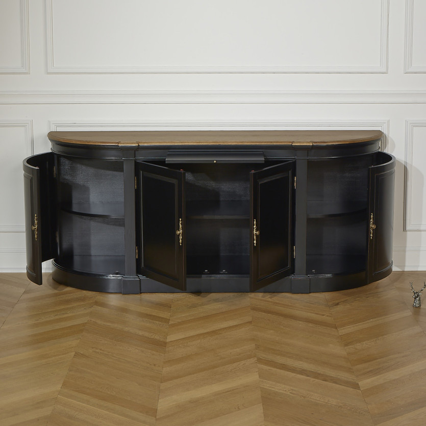 JOSEPHINE - Buffet de salle à manger romantique, 4 portes, bois certifié FSC®