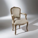 Fauteuil cabriolet style louis XV
