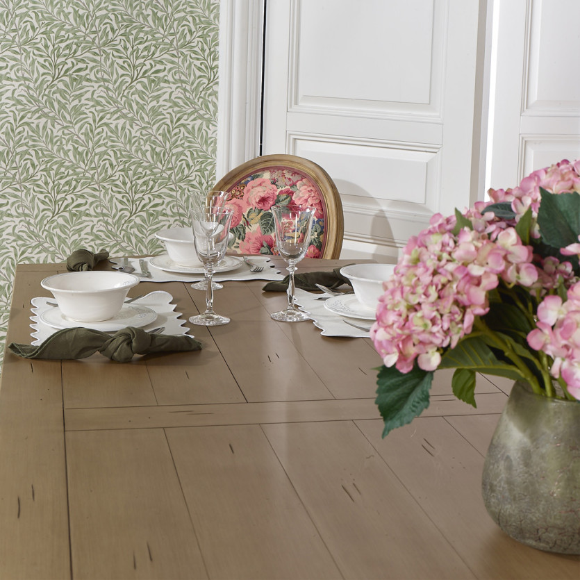 JOHNSON – Table à manger style contemporain en bois, 10 personnes, bois certifié FSC®