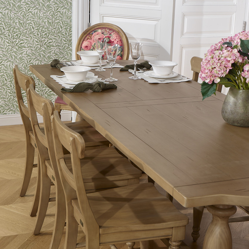 JOHNSON – Table à manger style contemporain en bois, 10 personnes, bois certifié FSC®
